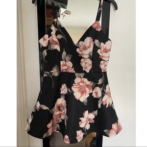 Dress with Shorts attached. Flower Print